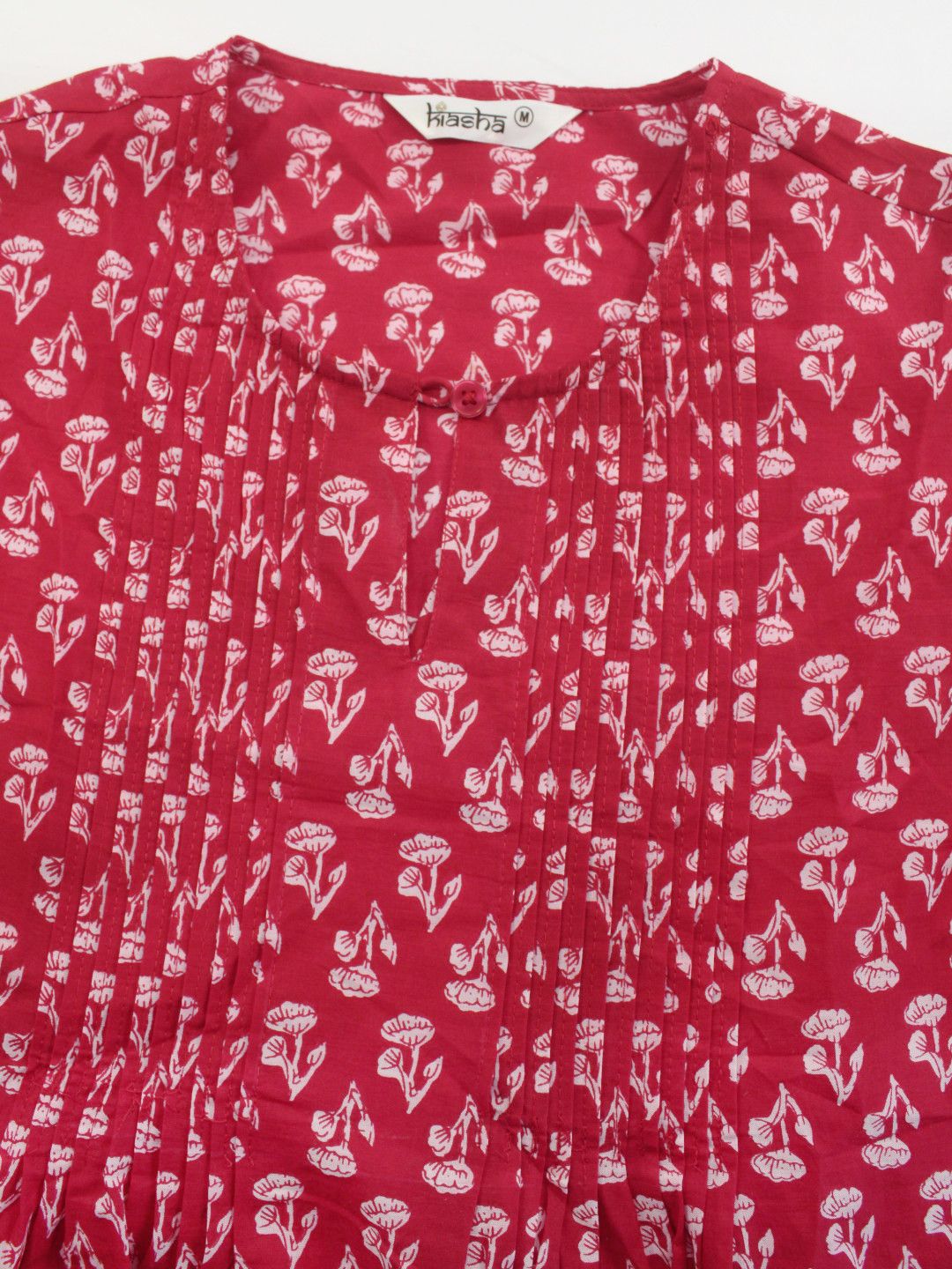 Women's Printed Cotton Round Neck Tunic