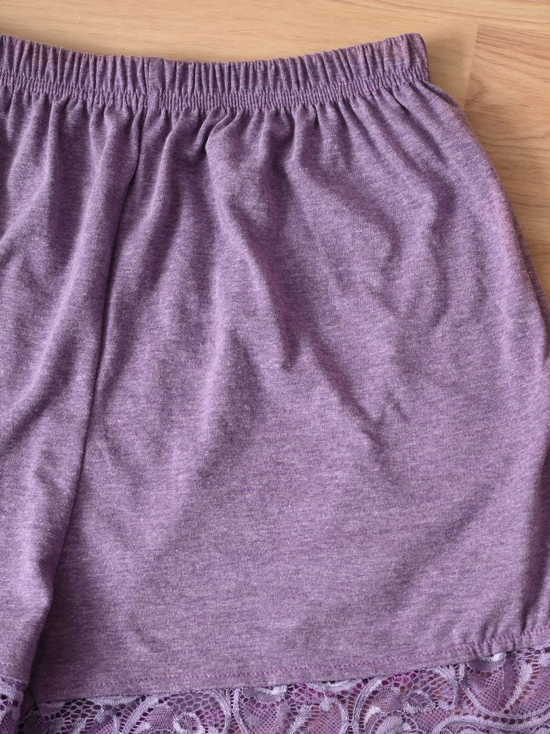 Lace Detailed Jersey Shorts Nightwear Set for Women