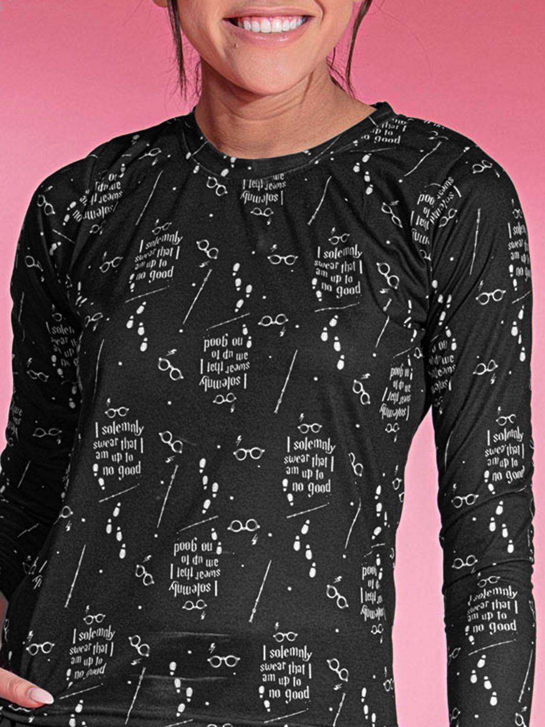 Adorify Women's Full Sleeves Printed Pajama Set