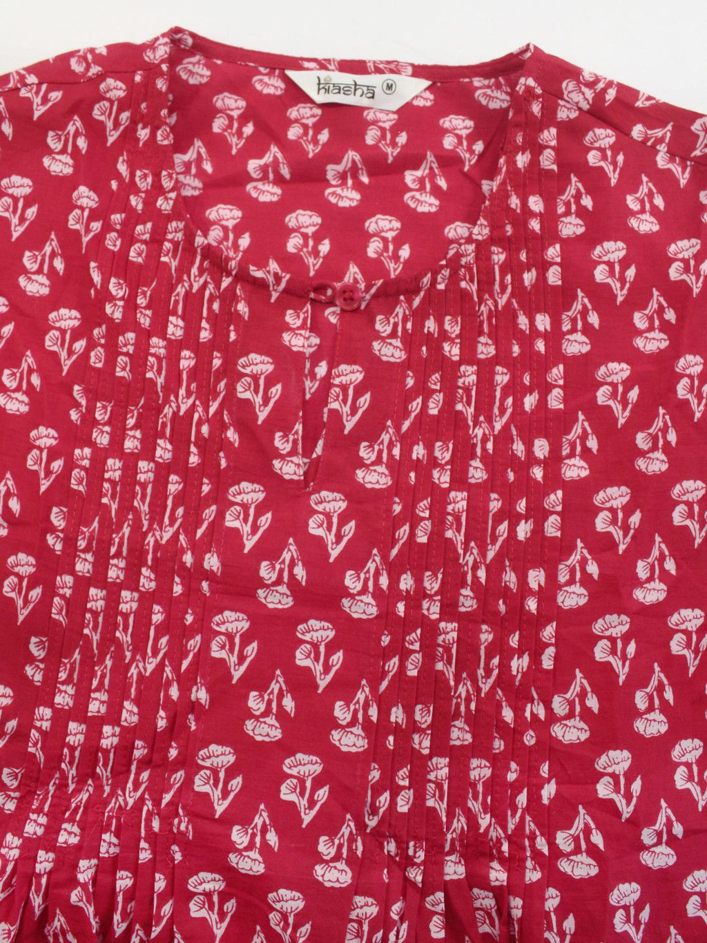Women's Printed Cotton Round Neck Tunic