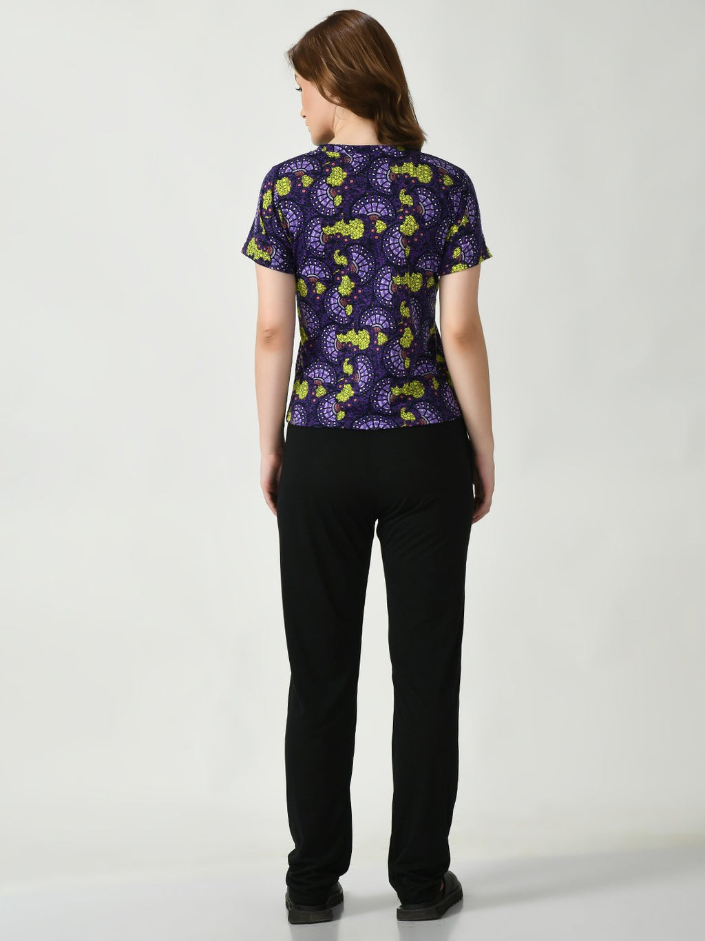 Adorify Women's Abstract Print Pajama Set