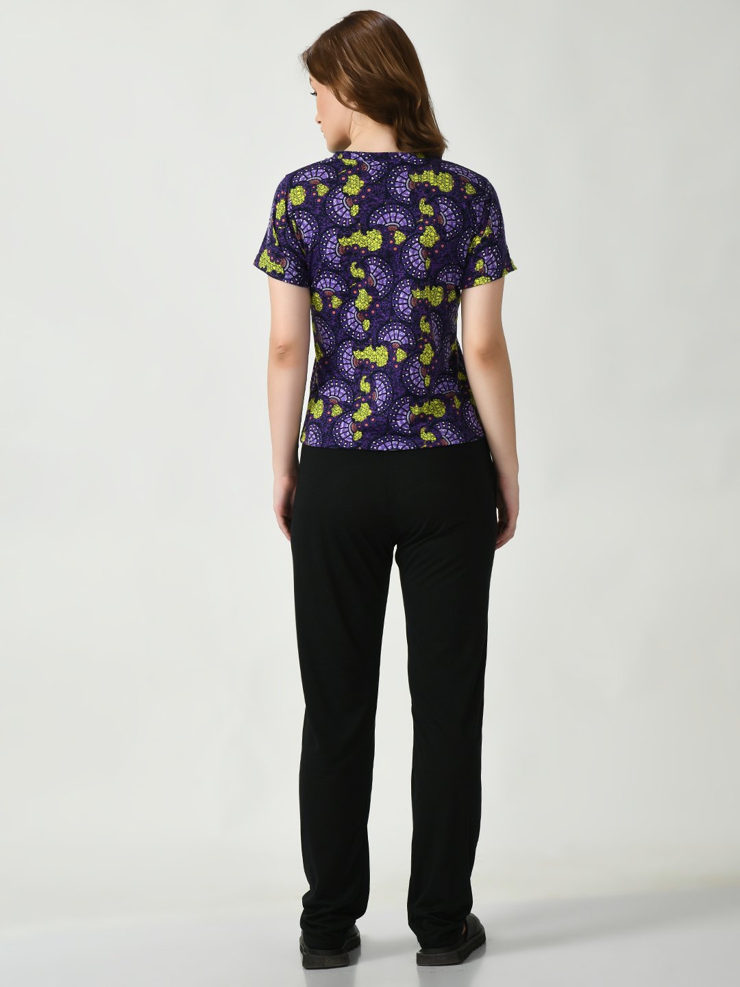 Adorify Women's Abstract Print Pajama Set