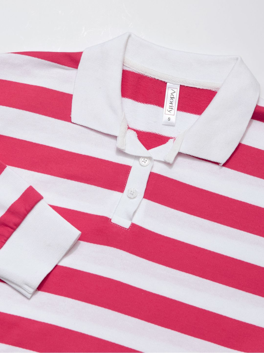 Classic Red & White Striped Full Sleeve Top