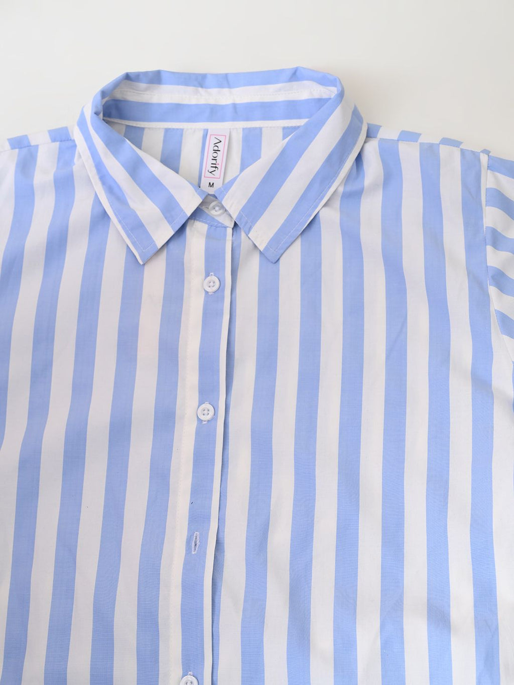 Casual Striped Button-Down Shirt Dress for Women