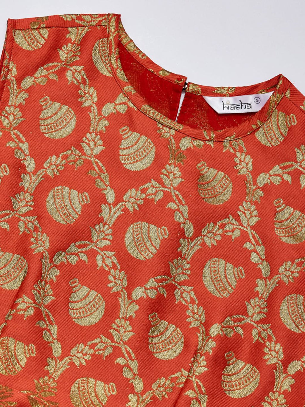 Elegant Brocade Peplum Top for Women